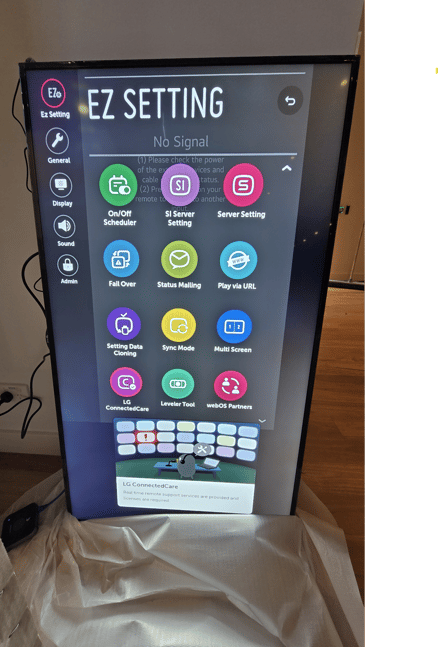 LG Connected Care Menu